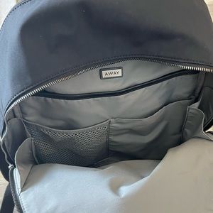 Away Front Pocket Backpack in Black Nylon